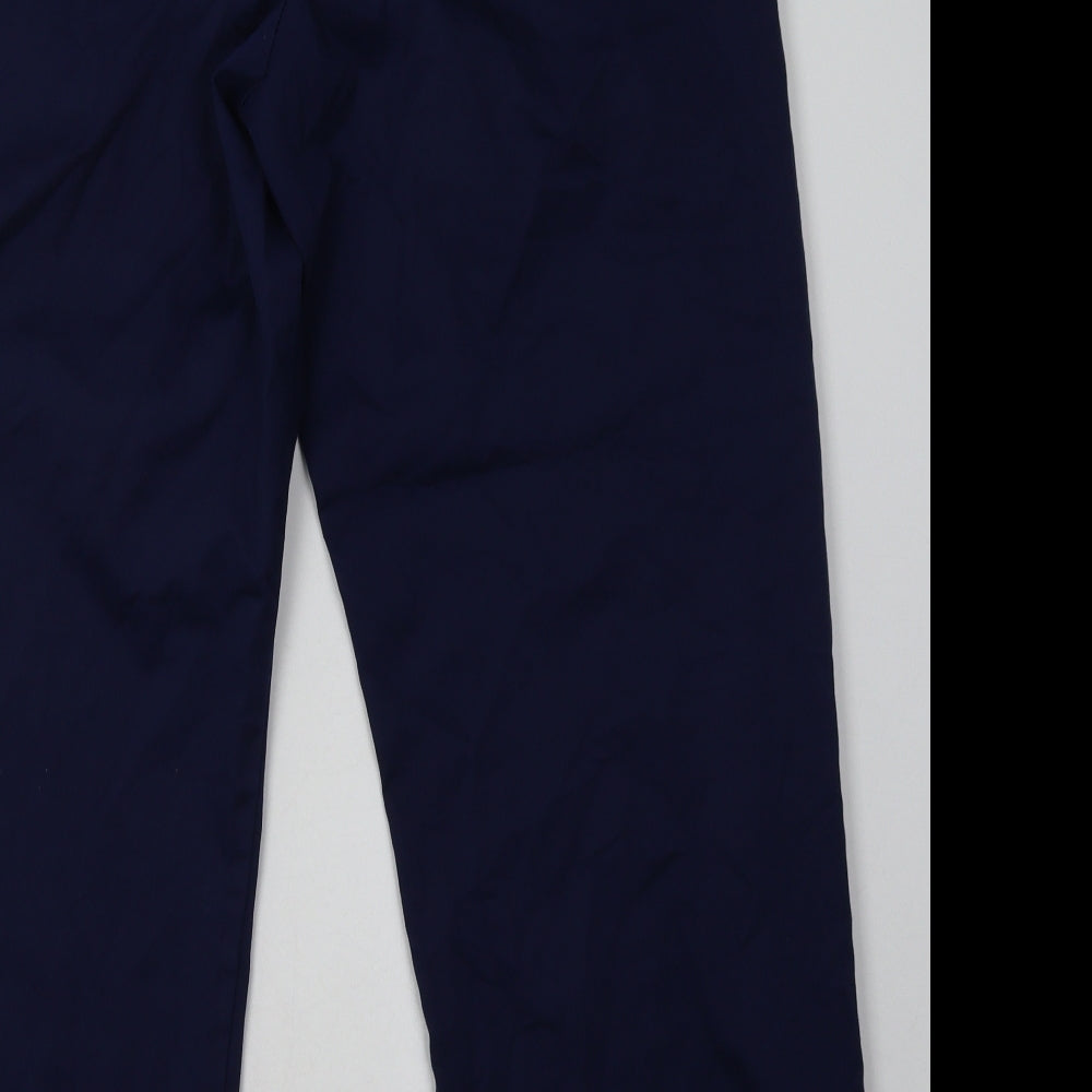 Alexandra Mens Blue Cotton Trousers Size M L30 in Regular