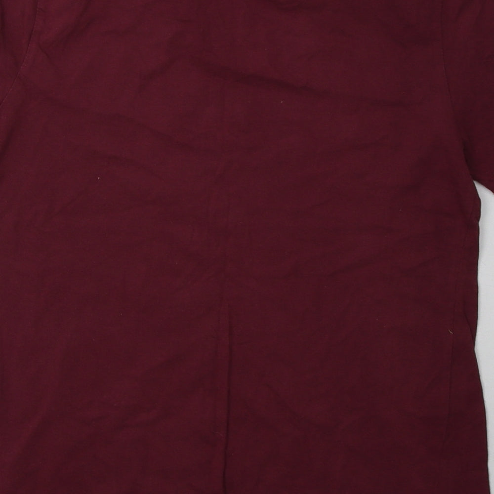 apparel Womens Purple Cotton Basic T-Shirt Size L Crew Neck - San Francisco