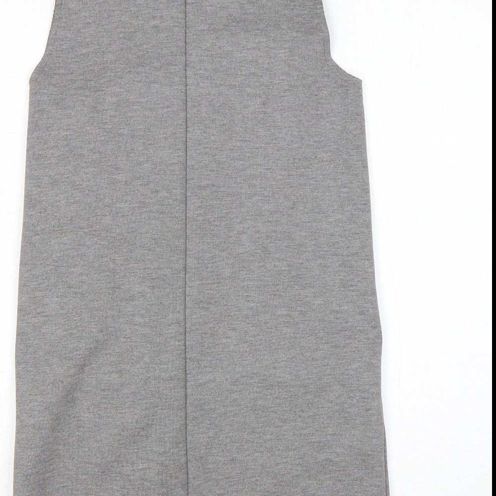 Topshop Womens Grey Polyester Jacket Blazer Size 8