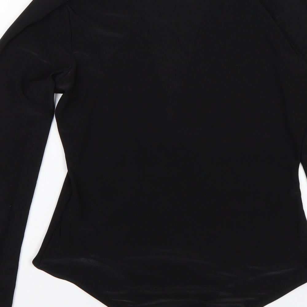 EDGE Womens Black Polyester Bodysuit One-Piece Size 8