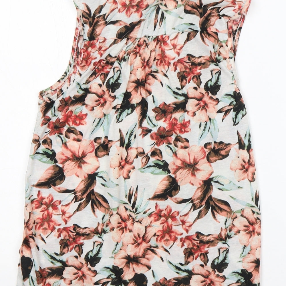 Atmosphere Womens Multicoloured Floral Polyester Basic Button-Up Size 10 Collared