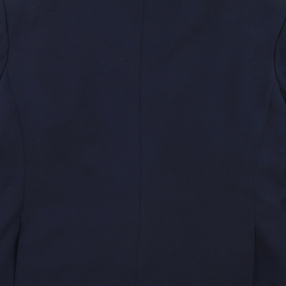 Greenwoods Mens Blue Polyester Jacket Blazer Size 42