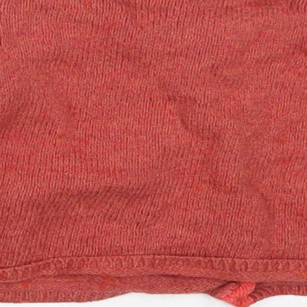 Zara Girls Red Cotton Cardigan Jumper Size 9-12 Months
