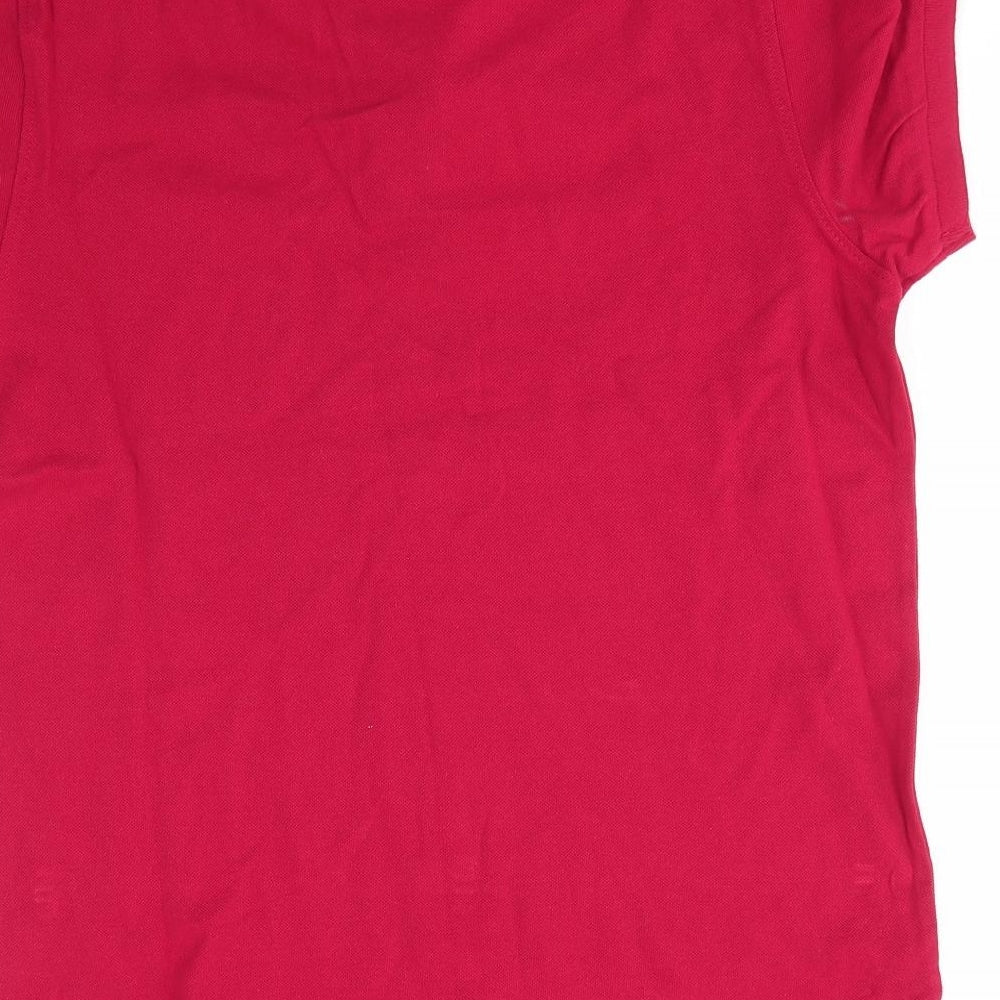 Industrialize Mens Red 100% Cotton Polo Size M Collared