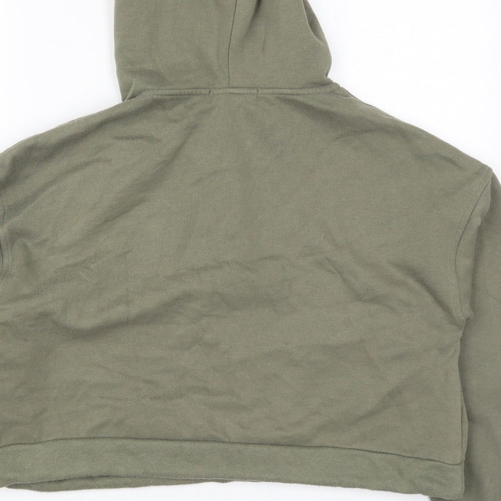 Primark Womens Green Polyester Pullover Hoodie Size 6 Pullover