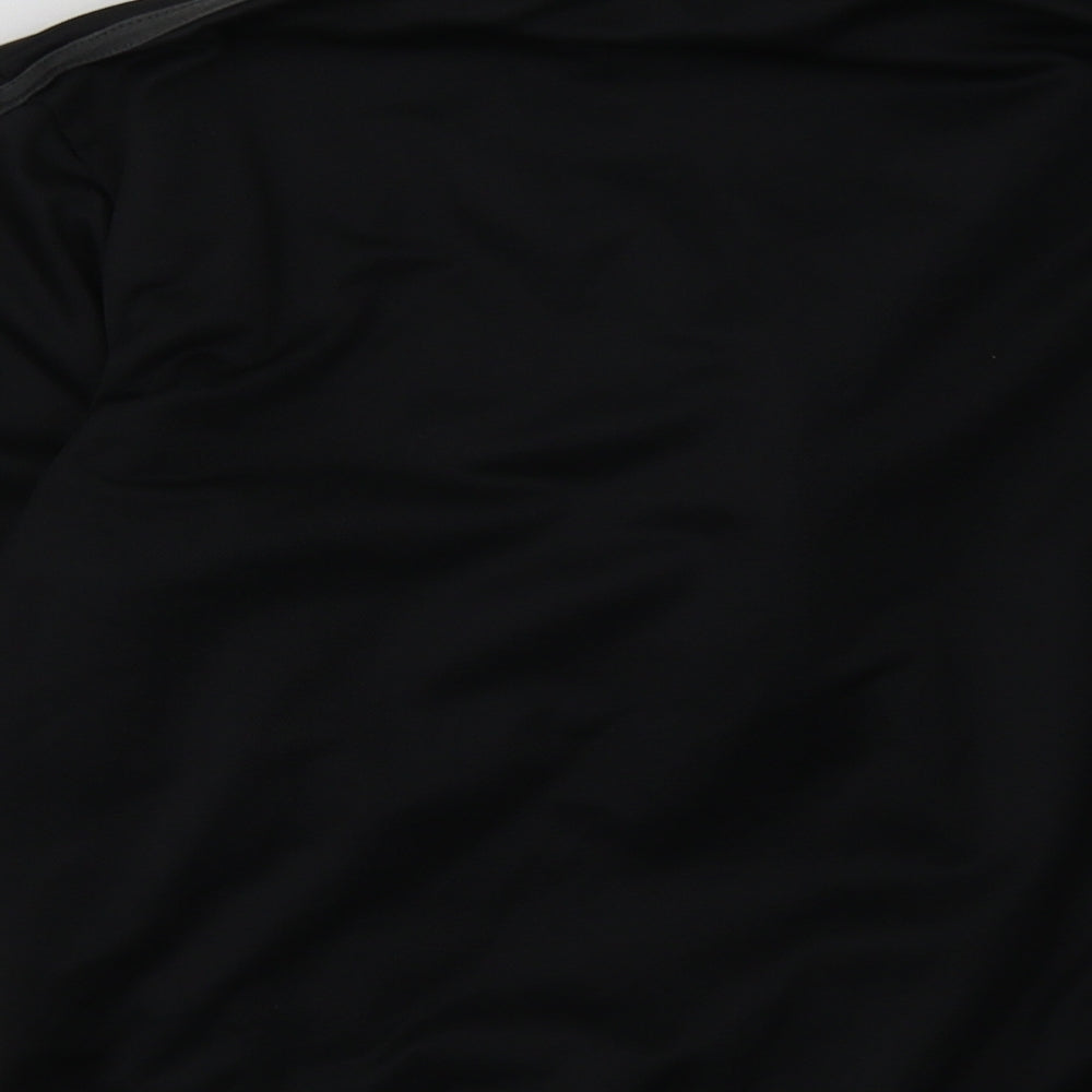 Lonsdale Boys Black Striped Polyester Full Zip Sweatshirt Size 11-12 Years Zip