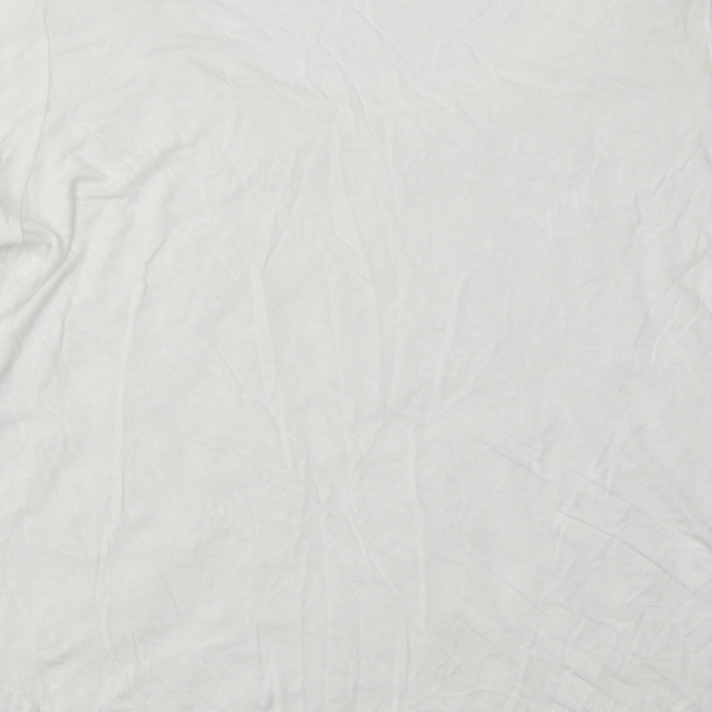 Marks & Spencer Womens White Floral Viscose Pullover Sweatshirt Size 16 Pullover