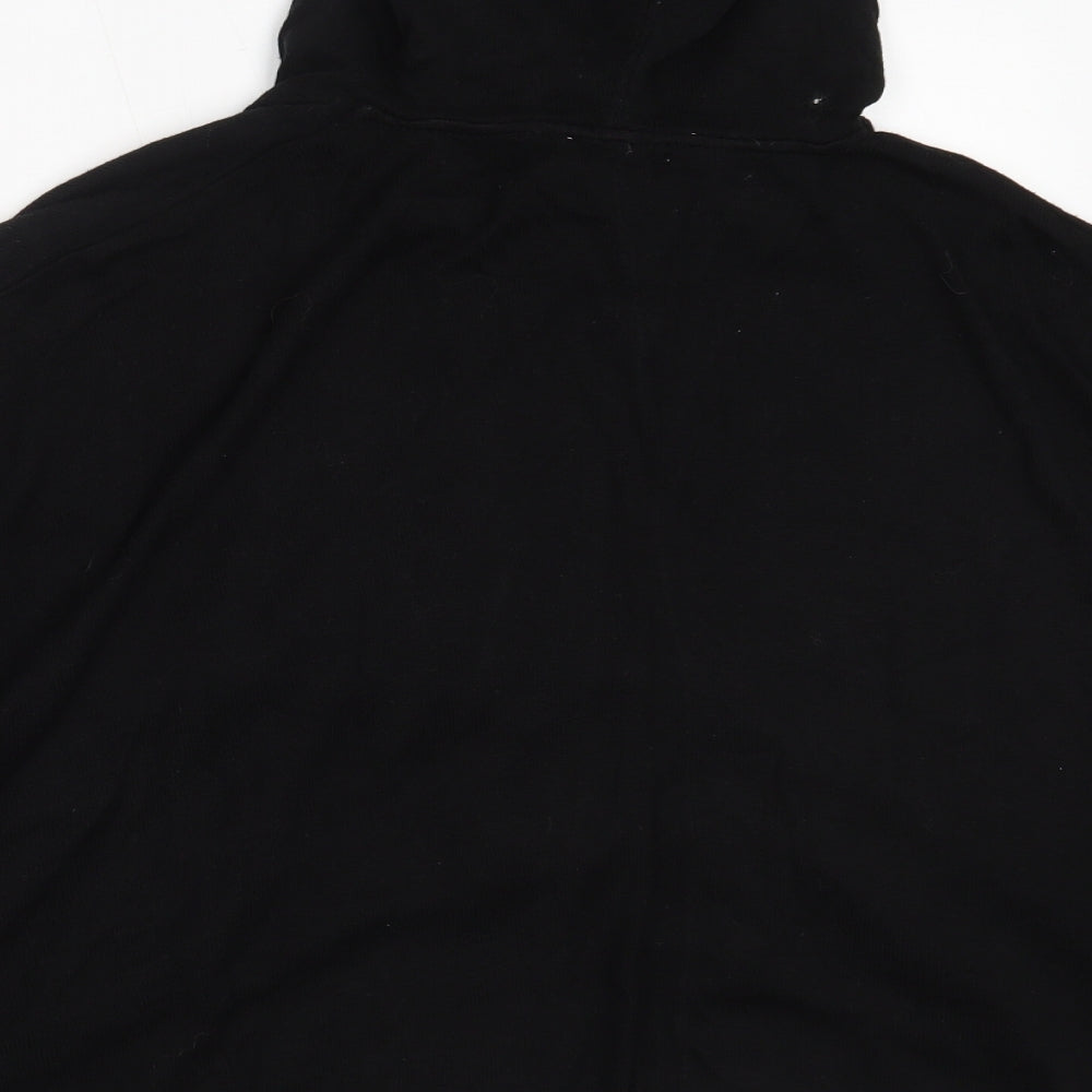 Only Womens Black Viscose Pullover Hoodie Size M