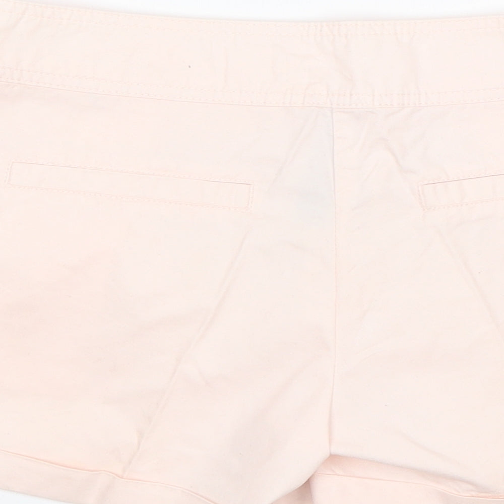 Denim Co Womens Pink Cotton Chino Shorts Size 6 L3 in Regular