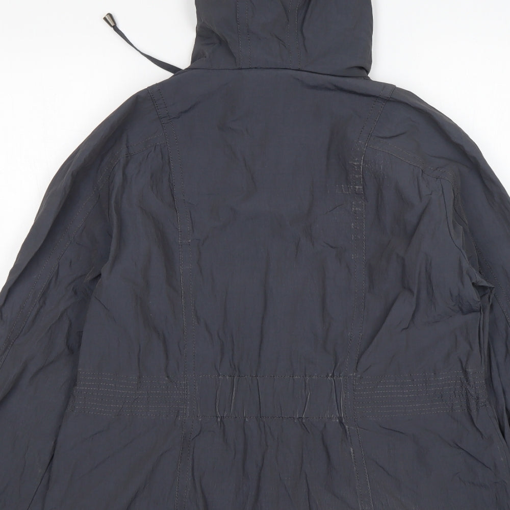 Debenhams Womens Grey Parka Coat Size 12