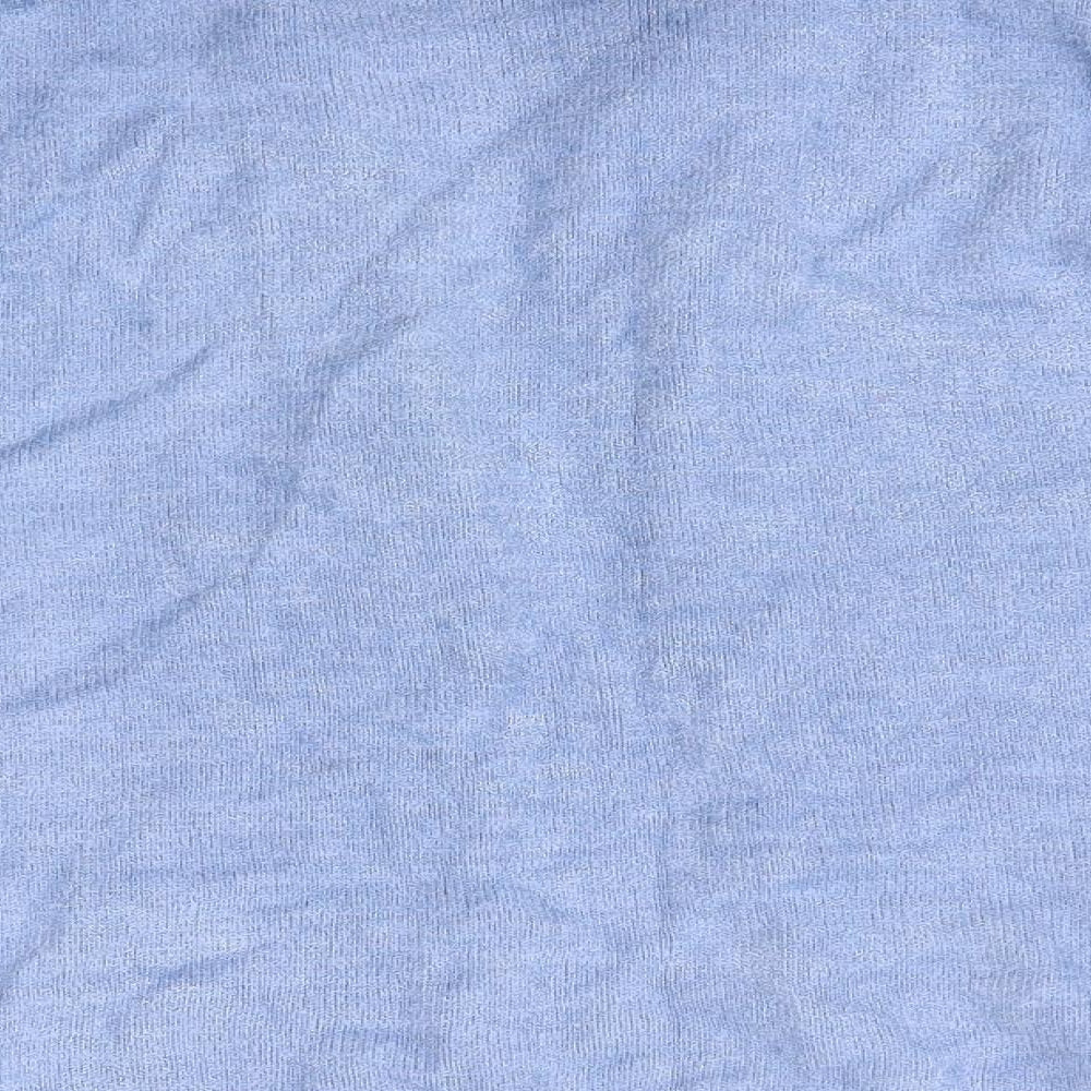 Nutshell Womens Blue Round Neck Acrylic Cardigan Jumper Size M