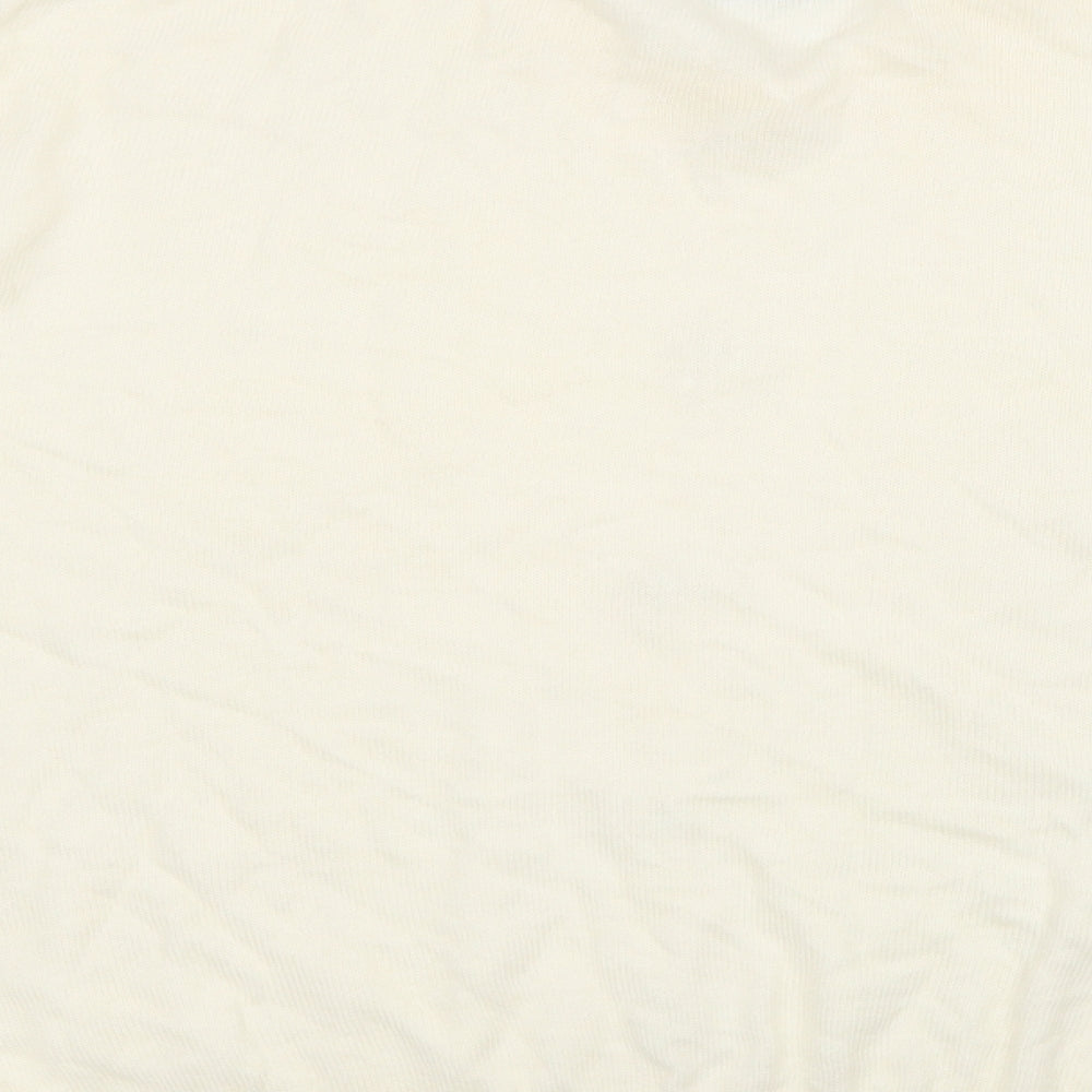 Classics Woman Womens Ivory Collared Acrylic Pullover Jumper Size 20