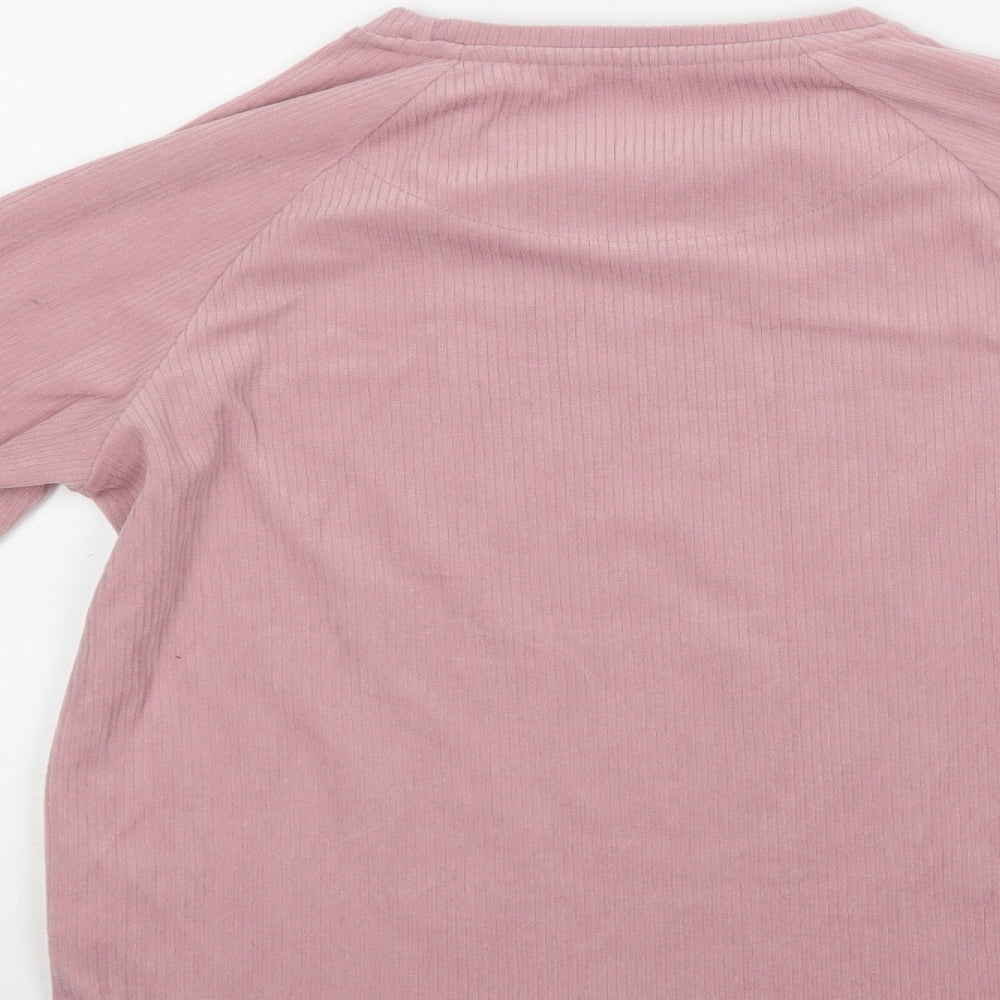 Primark Womens Pink Polyester Top Lounge Set Size XS