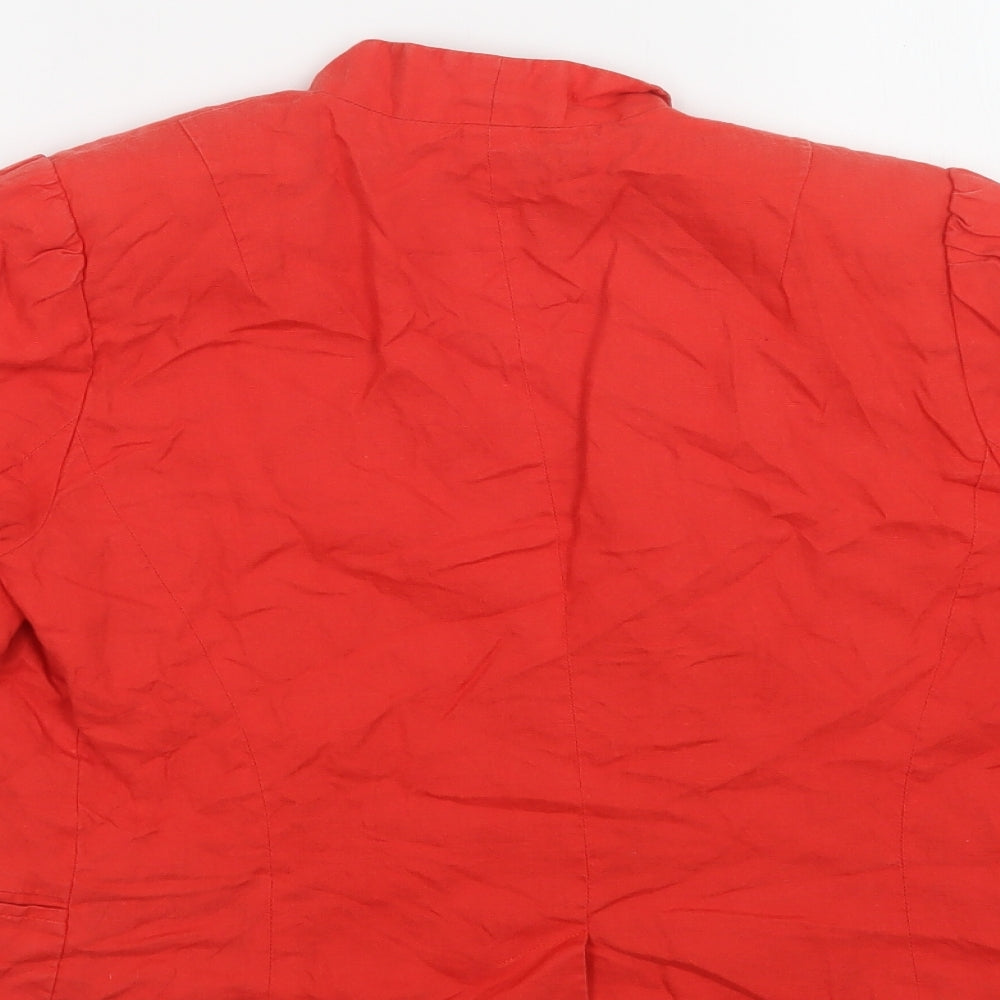 Great Pla Womens Red Jacket Blazer Size L