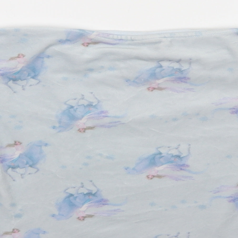 TU Girls Blue Geometric Polyester Top Pyjama Top Size 4-5 Years - Frozen 2