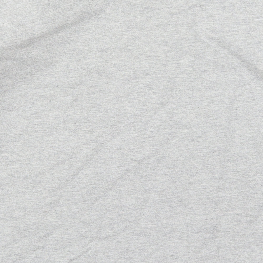 Topshop Womens Grey Cotton Pullover Sweatshirt Size 8 Pullover