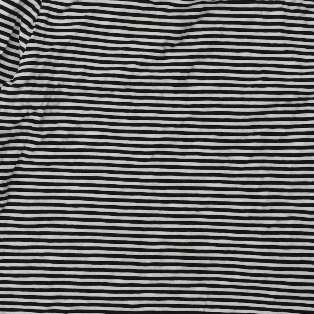 NEXT Womens White Striped Cotton Pullover Sweatshirt Size 8 Pullover