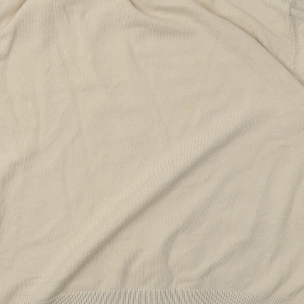Berkertex Womens Beige Cotton Pullover Sweatshirt Size 14 Pullover