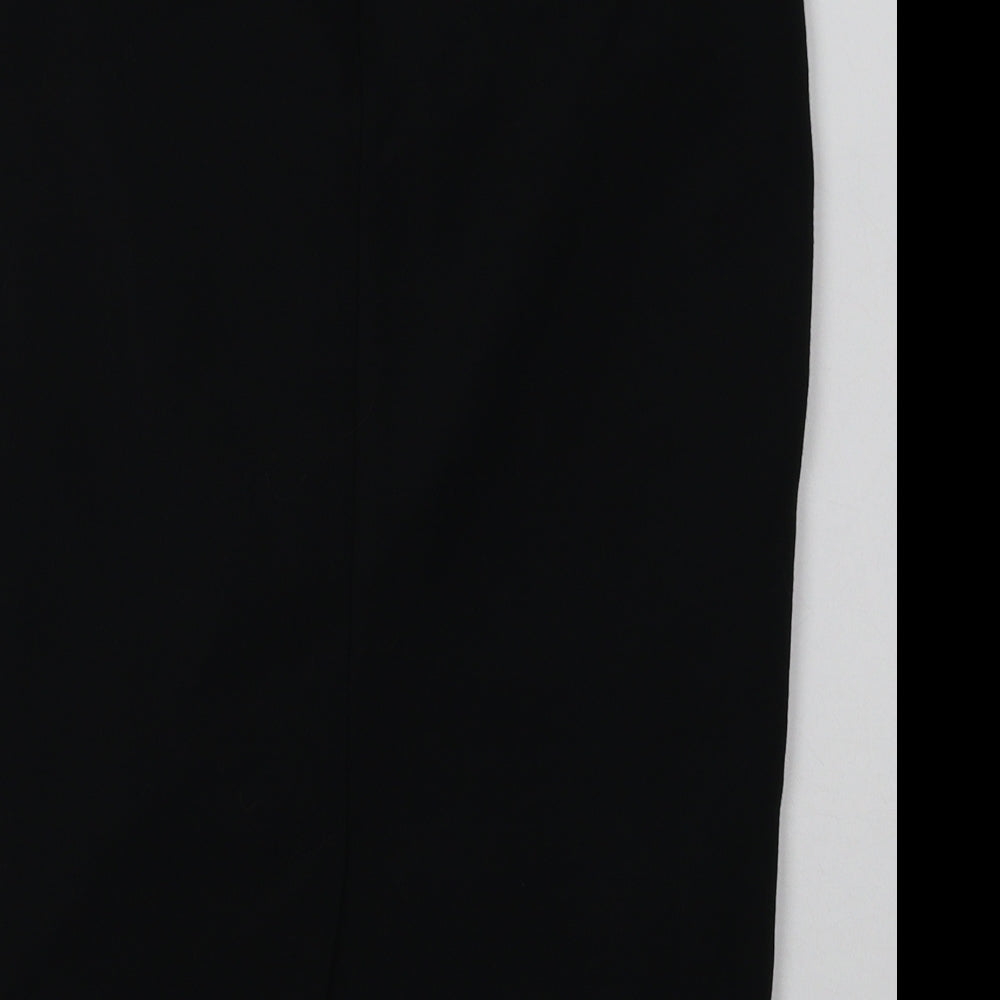 Wallis Womens Black Polyester A-Line Skirt Size 8 Zip