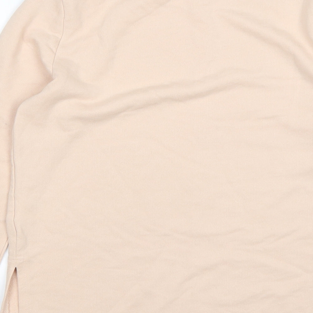 H&M Womens Pink Cotton Pullover Sweatshirt Size S