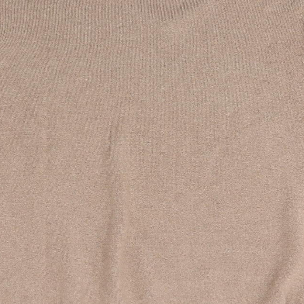Marks & Spencer Mens Brown Round Neck Acrylic Pullover Jumper Size L