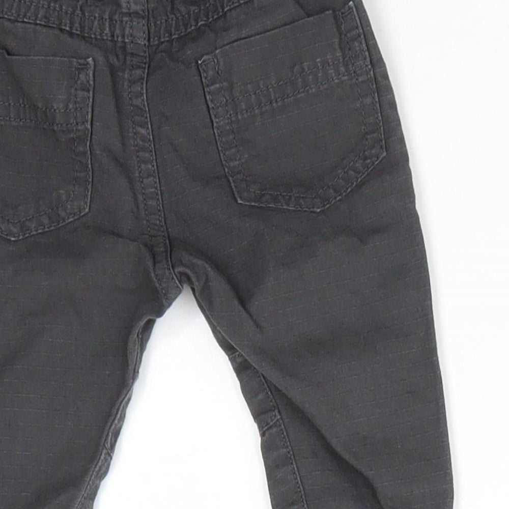 F&F Baby Grey 100% Cotton Jogger Trousers Size 3-6 Months