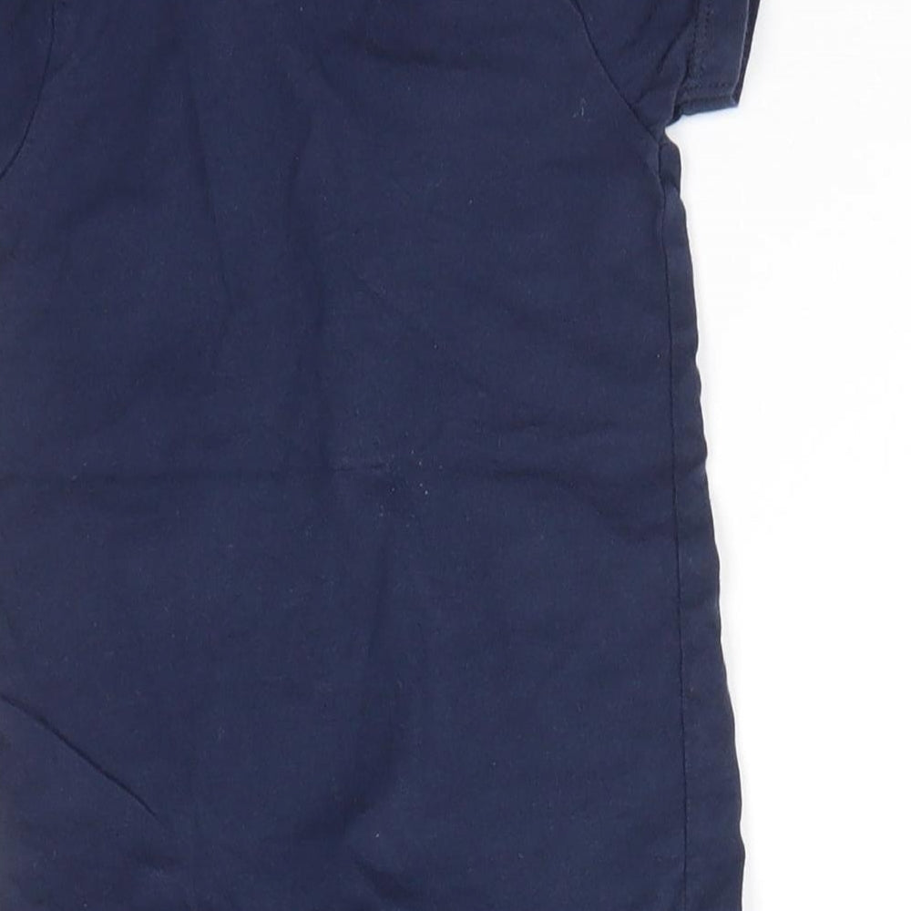 Myleen Klass Baby Blue 100% Cotton Basic Button-Up Size 0-3 Months Collared