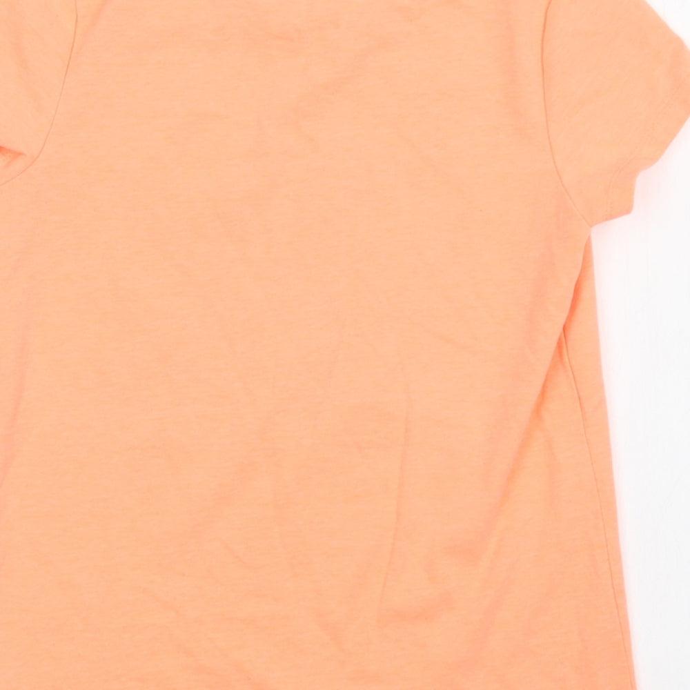 George Girls Orange Polyester Basic Polo Size 9-10 Years Crew Neck - Let's Go to The Beach
