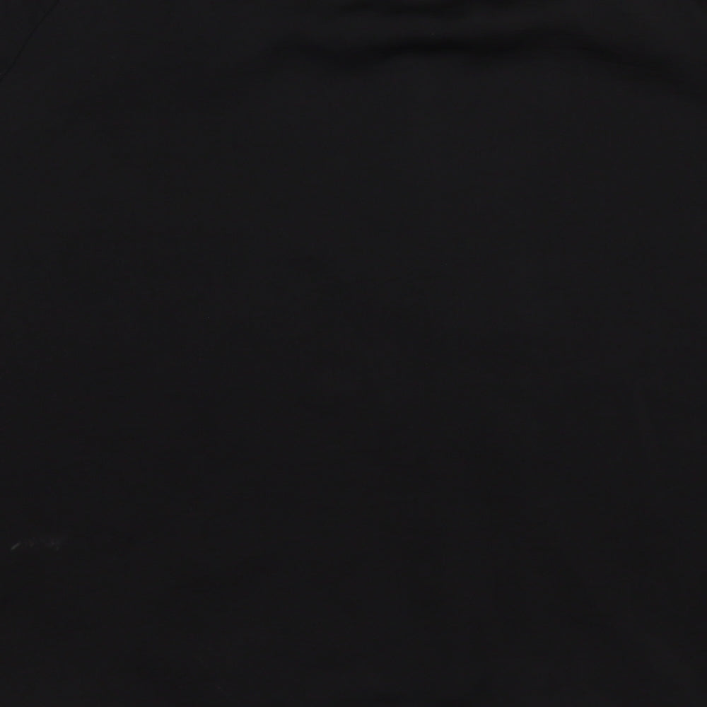 Julien Macdonald Womens Black Polyester Basic Blouse Size 14 Round Neck