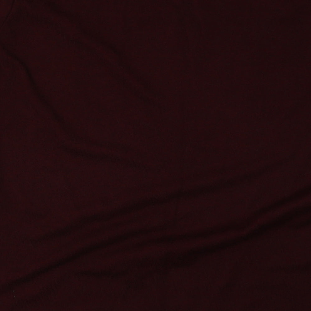 New Look Womens Red Polyester Pullover Sweatshirt Size 12 Pullover