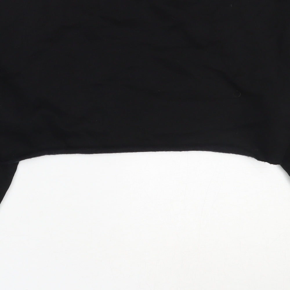 H&M Womens Black Cotton Pullover Sweatshirt Size XS