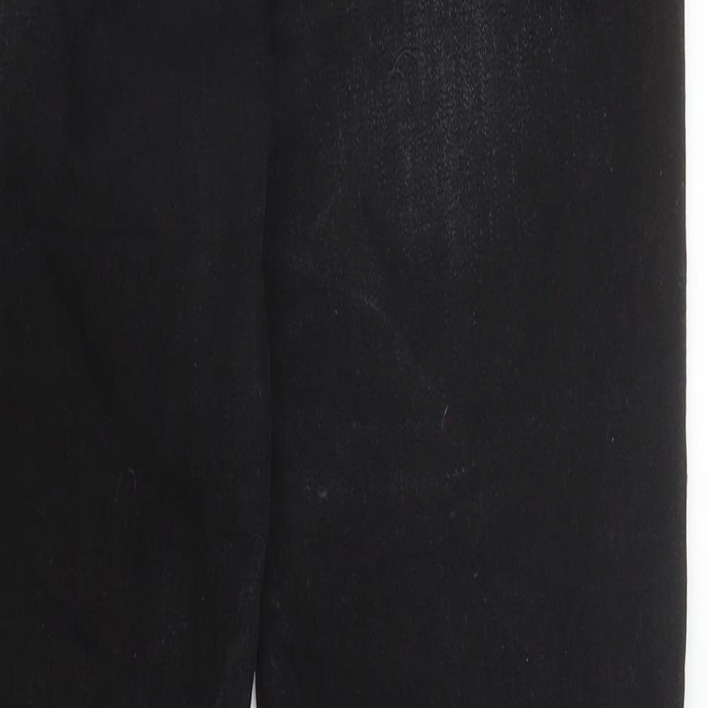 Primark Womens Black Cotton Skinny Jeans Size 10 L28 in Regular Zip
