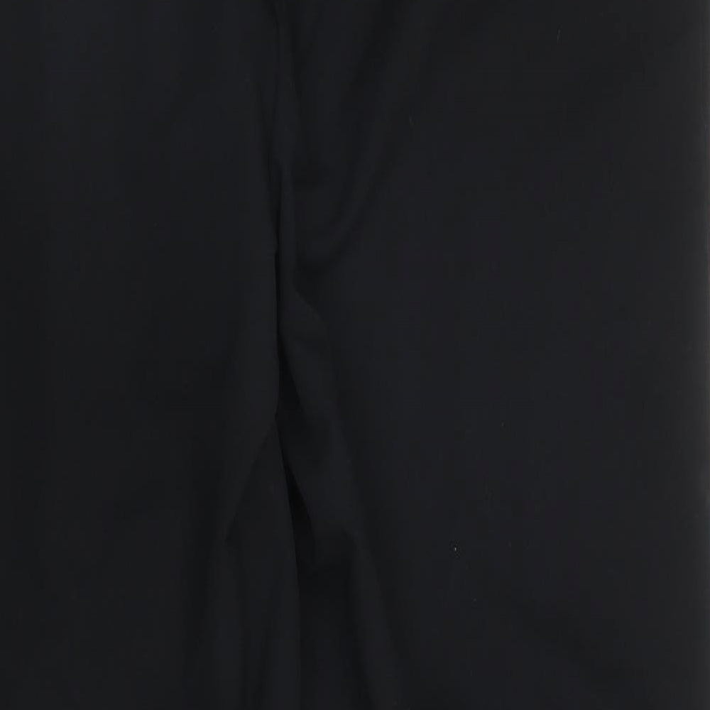 George Womens Black Polyester Trousers Size 10 L25 in Regular