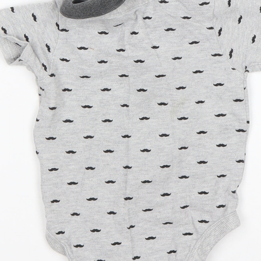 George Boys Grey Cotton Leotard One-Piece Size 6-9 Months