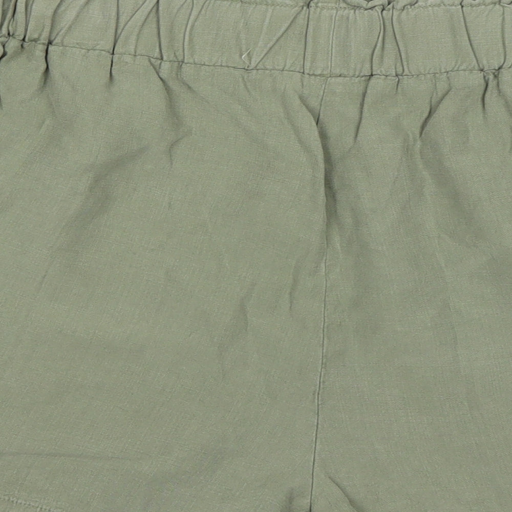 INSIDE Womens Green Lyocell Sailor Shorts Size L L4 in Regular