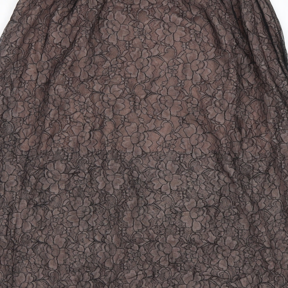Sisley Womens Multicoloured Floral Polyamide A-Line Skirt Size XL