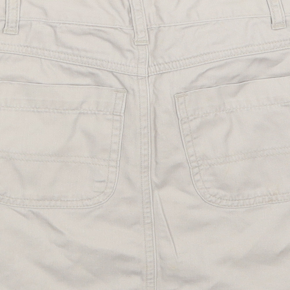 E.A Outerwear For Kids Girls Beige Cotton Cargo Skirt Size 6-7 Years Regular Buckle