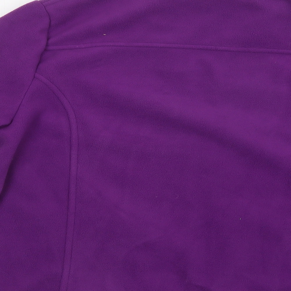 Alia Womens Purple Windbreaker Jacket Size M Zip