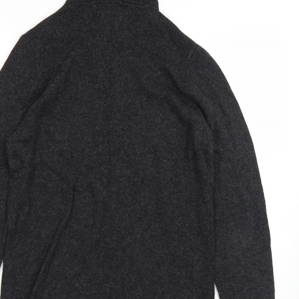 ASOS Mens Black Cotton Pullover Hoodie Size XS