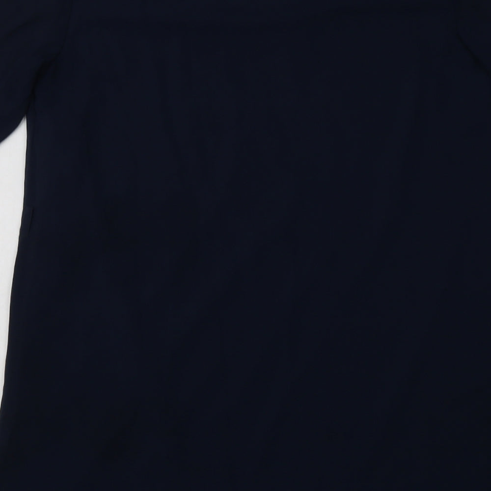 Primark Womens Blue Polyester A-Line Size 10 V-Neck Pullover