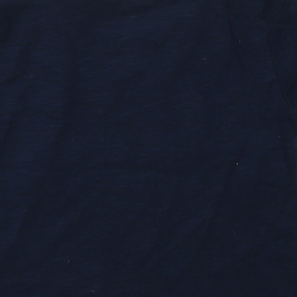 M&Co Boys Blue Cotton Basic T-Shirt Size 18-24 Months Crew Neck Pullover - dont grow up its a trap
