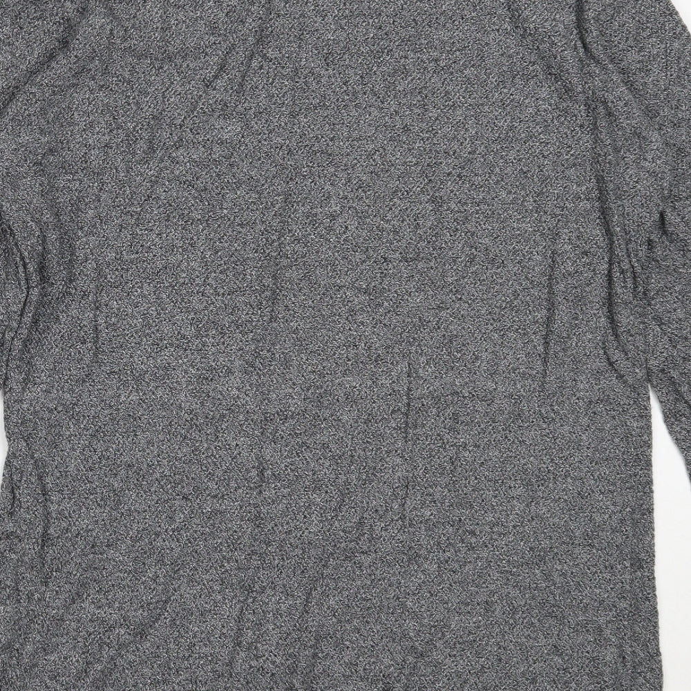 Cedarwood State Mens Grey Round Neck Cotton Pullover Jumper Size M