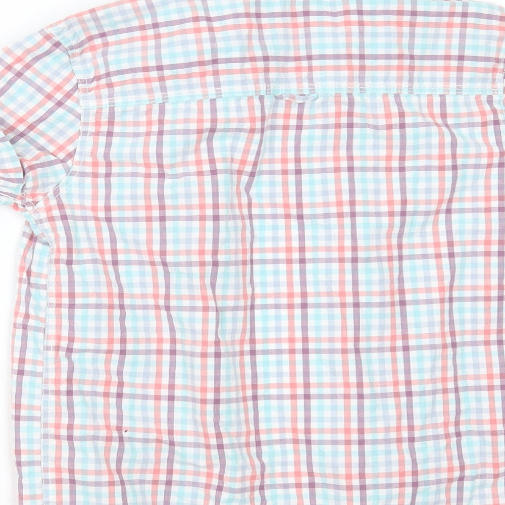 NEXT Boys Multicoloured Check Cotton Basic Button-Up Size 10 Years Collared Button