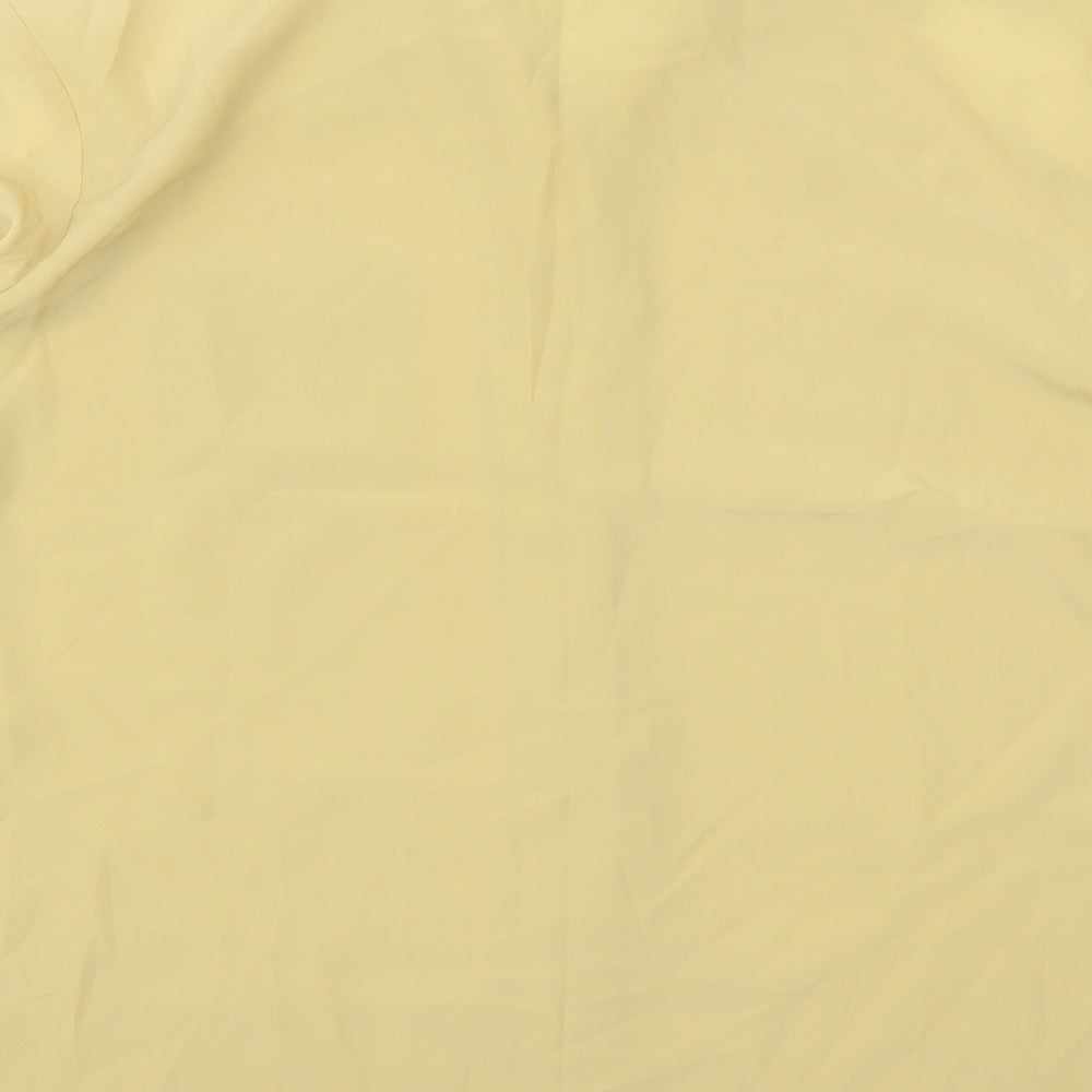 Bonmarché Womens Yellow Polyester Basic Button-Up Size 22 Collared