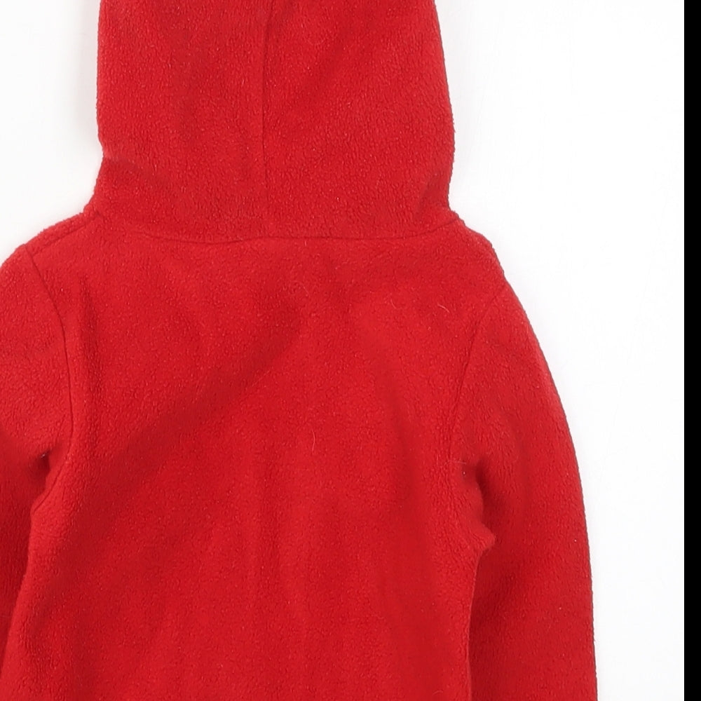 M&Co Boys Red Jacket Size 12-18 Months Pullover - Monkey Hello