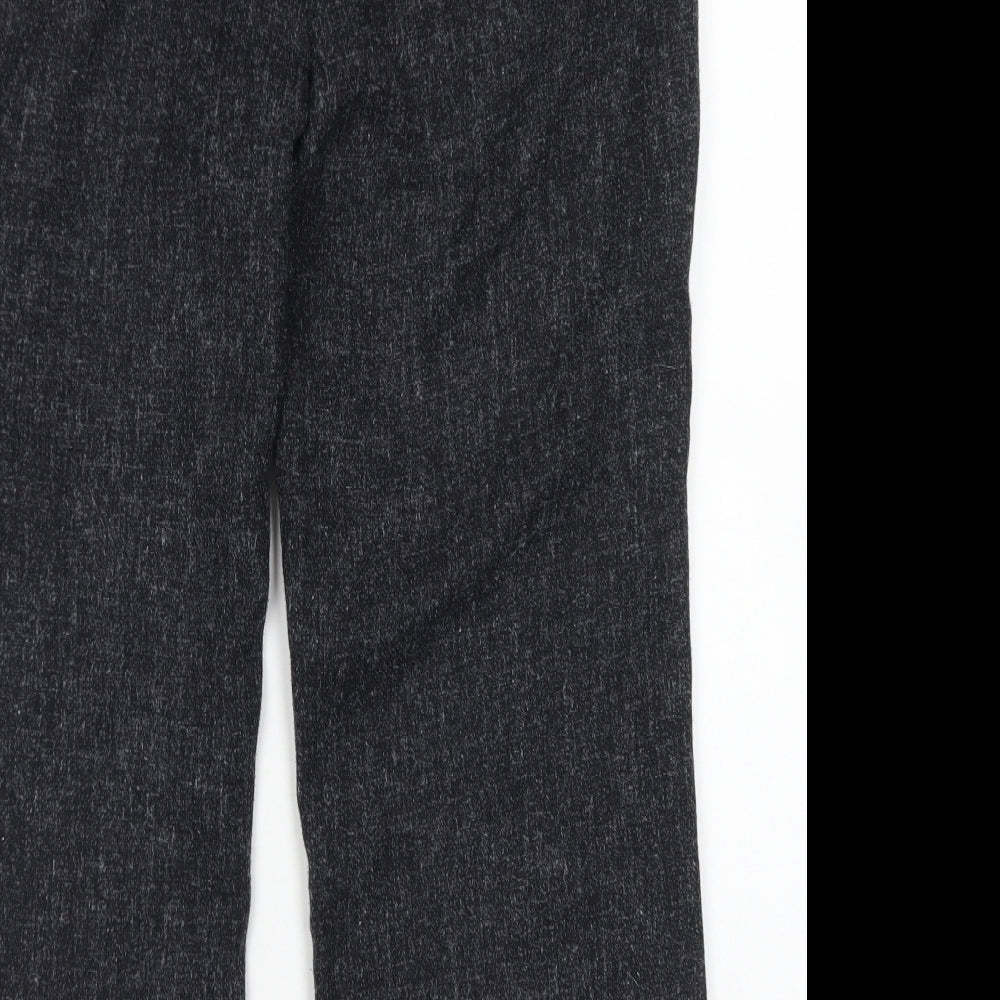 Suzie J Womens Grey Polyester Dress Pants Trousers Size 16 L26 in Regular Zip