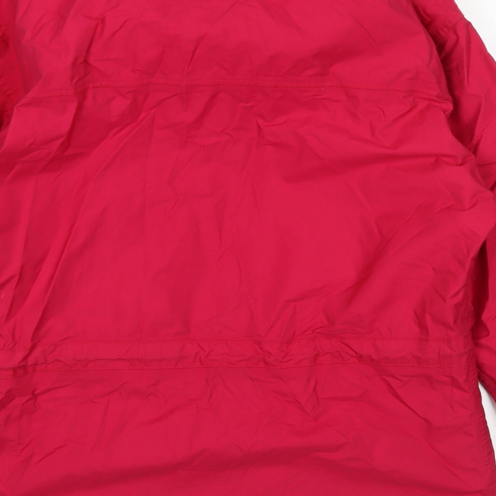 Scanda Womens Pink Rain Coat Coat Size S Zip