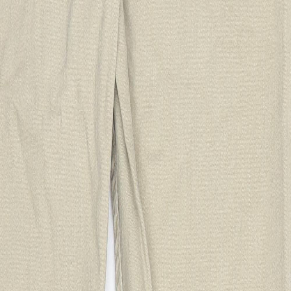 Primark Mens Beige Cotton Skinny Jeans Size 26 in L27 in Regular Zip