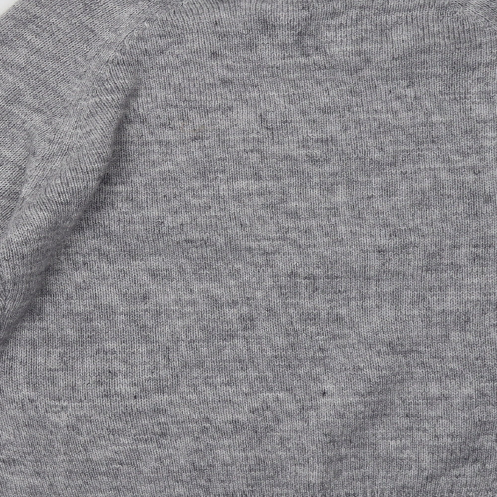 lauren taylor Womens Grey Acrylic Pullover Sweatshirt Size M Pullover