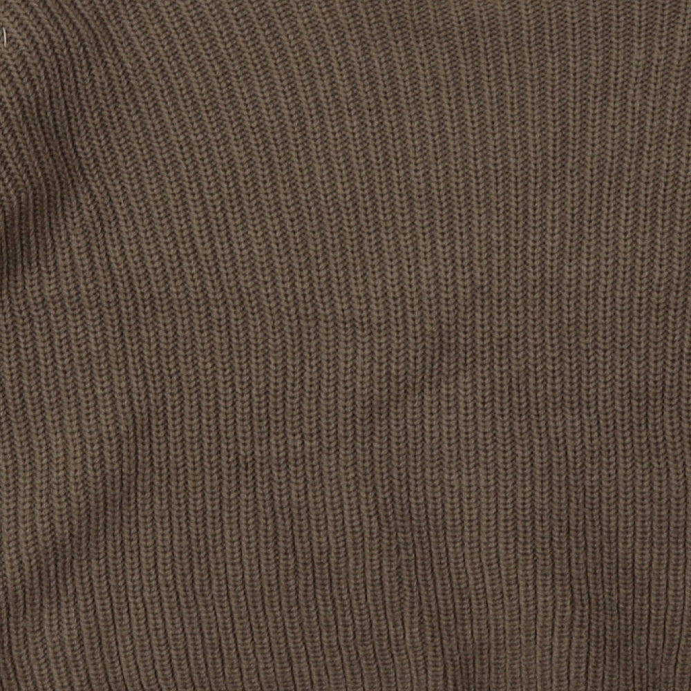 Missguided Womens Brown Acrylic Pullover Sweatshirt Size M Pullover